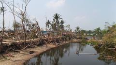 Devastation caused by the 2013 tornado in Brahmanbaria District, Bangladesh