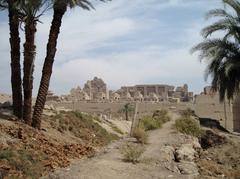 South view of Karnak Temple in Luxor, Egypt