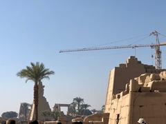 Ancient pylons at Karnak Temple in Egypt