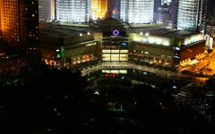 Aerial view of Suria KLCC in Kuala Lumpur, Malaysia from Traders Hotel