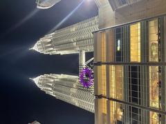 Petronas Twin Towers from Suria KLCC at night