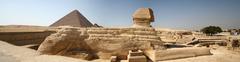 Panoramic view of the Sphinx in Egypt