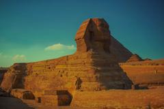 Sphinx and Khufu pyramid