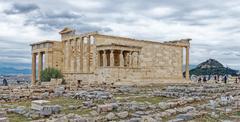 The Acropolis in Athens during sunset