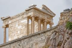 Acropolis in Athens under clear blue sky