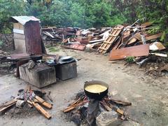 Preparation of Rondón dish at San Andrés Island