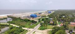 view from Vypin Lighthouse showing the coastline and ocean