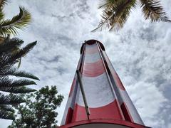 Vypin Lighthouse in Kerala, India, against a clear blue sky