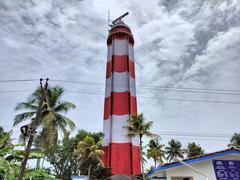 Vypin Lighthouse with a clear blue sky background