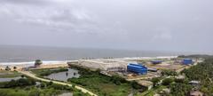 View from Vypin Lighthouse showing a river landscape