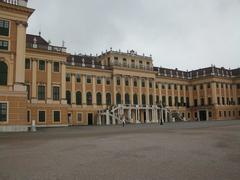 Schonbrunn Palace with gardens in Vienna