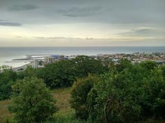 Panoramic view of Pesaro, Italy with cultural heritage monument visible