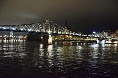 Eiserner Steg footbridge over the Main River in Frankfurt, Germany