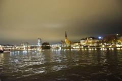 Eiserner Steg footbridge over the river Main in Frankfurt, Germany