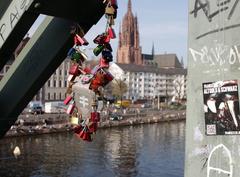 Eiserner Steg bridge over the Main River in Frankfurt's Altstadt