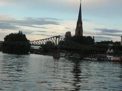 Frankfurt cityscape in August 2006