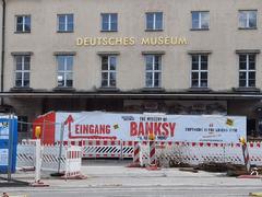 Banksy exhibition at the Deutsches Museum in Munich during a pandemic