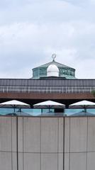 Deutsches Museum with new entrance area and rooftop terrace at Corneliusbrücke