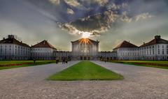 Sunset over Nymphenburg Palace