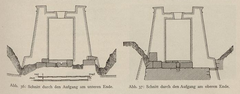 Cross-section of Sahure's pyramid causeway