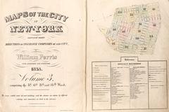 Perris Maps of the City of New-York title page volume key 1853