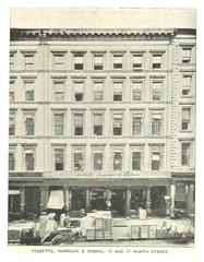 1893 image of Tebbetts, Haririson & Robins business location at 75 and 77 Worth Street in New York City