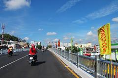 Temporary bridge at the intersection of Nguyễn Tri Phương and Ba Tháng Hai, District 10, Ho Chi Minh City