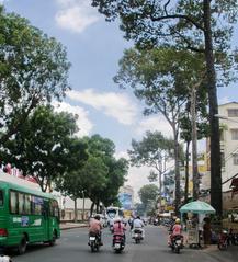 Duong Tran Phu street in District 10 of Saigon