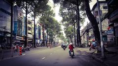 Ba Thang Hai Street in District 10, Ho Chi Minh City, Vietnam