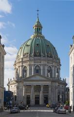 Frederik's Church, Marble Church facade in Copenhagen, Denmark