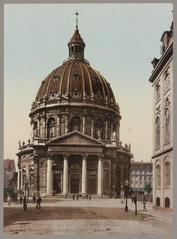 Kopenhagen Marmorkirche historical color photochrom