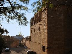 Cloister and church of Santa Maria de Pedralbes in Barcelona