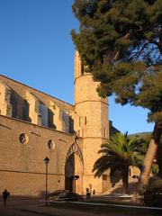 Cloister and church of Santa Maria de Pedralbes in Barcelona