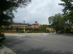 Monestir de Santa Maria de Pedralbes with Gothic architecture in Barcelona