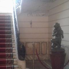 stairs to the second floor in a jewelry museum