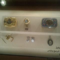 Khedive Tawfik jewelry display at a museum