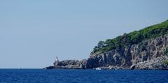 The Lighthouse of Kolocep on a clear day