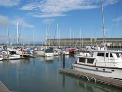 Boats moored at Fisherman's Wharf, San Francisco