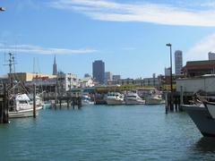 Boats moored at Fisherman's Wharf, San Francisco