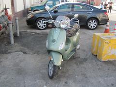 A scooter at Fisherman's Wharf in San Francisco