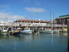 Boats moored at Fisherman's Wharf, San Francisco