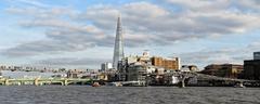 The Shard and River Thames bridges