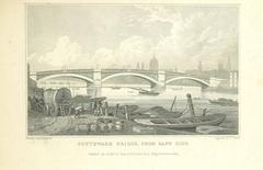 View of the original Southwark Bridge from Bank Side