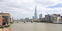 Views from London Millennium Bridge in May 2023