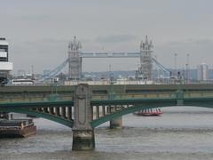 view of the Shard and the River Thames in London