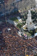 Amnesty protest at Plaza de España on January 28, 2024