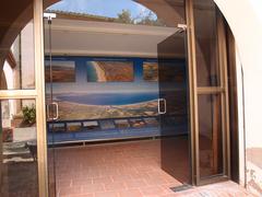 Entrance portal to the exhibition rooms at the Aiguamolls de l'Empordà Natural Park