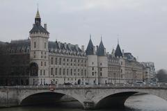 Pont au Change with Conciergerie and Palais de la Cité in Paris