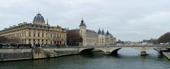 View of Pont au Change in Paris