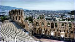 panoramic view of Athens from the Acropolis